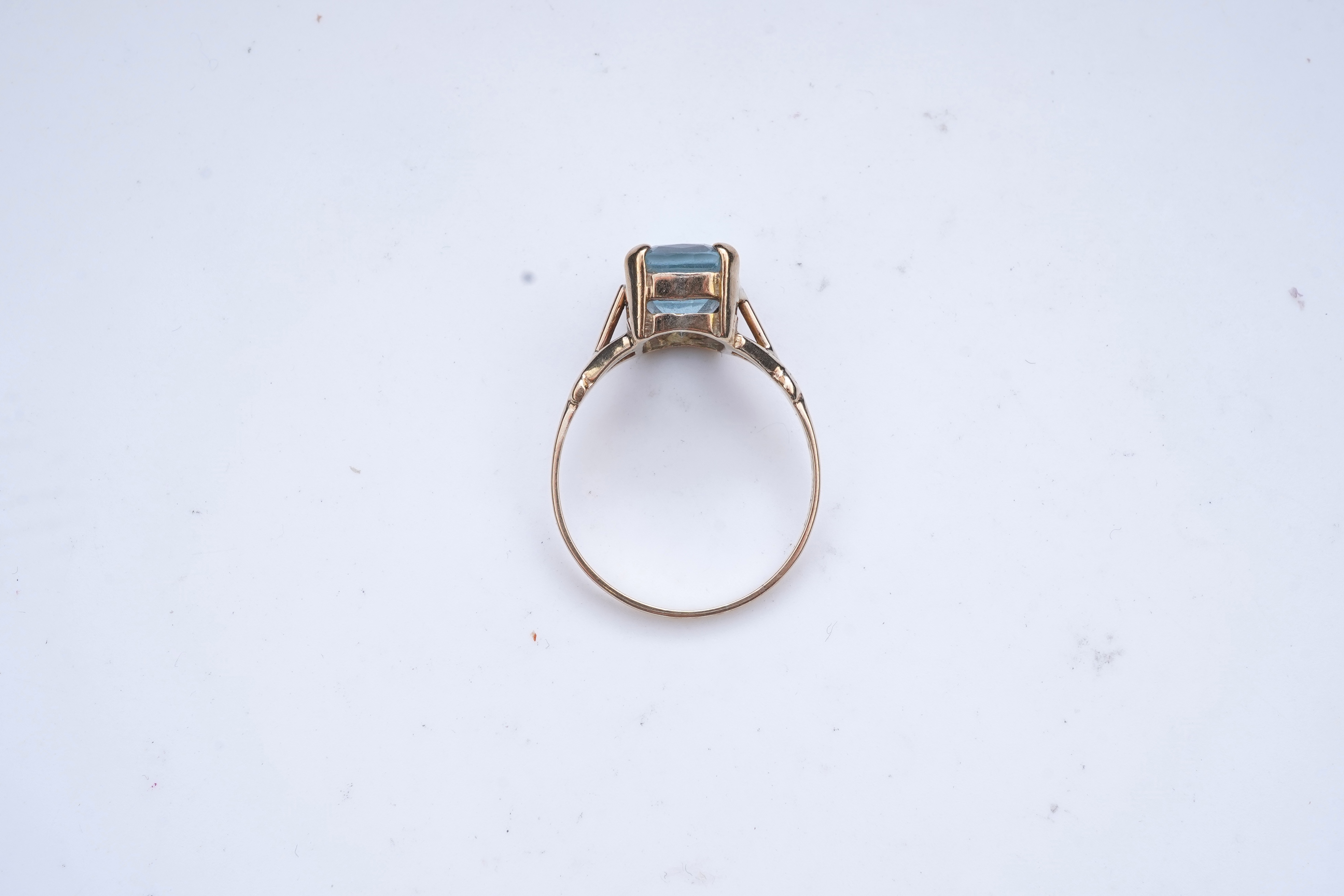 An aquamarine ring
